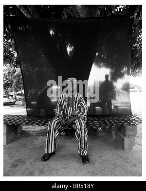Ritratto di locale uomo gambiana. Foto Stock