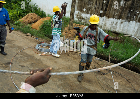Liberia recupera da decenni di guerra civile. Foto Stock