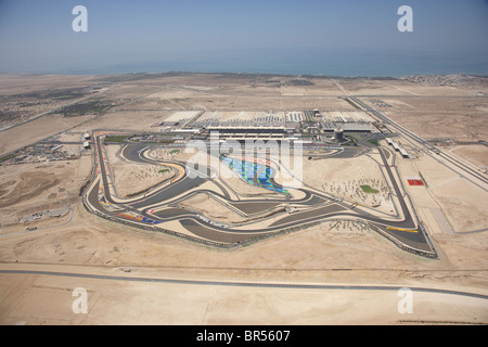 Foto aerea del Circuito Internazionale del Bahrain durante il 2010 di Formula 1 Grand Prix Foto Stock
