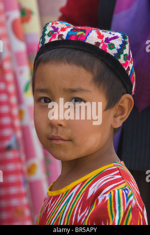 Uighur girl, Kashgar, Xinjiang, Cina Foto Stock