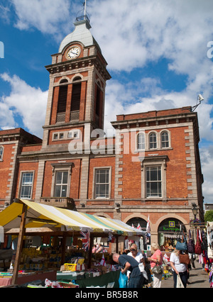 Piazza del mercato in Chesterfield, Derbyshire Regno Unito Inghilterra Foto Stock