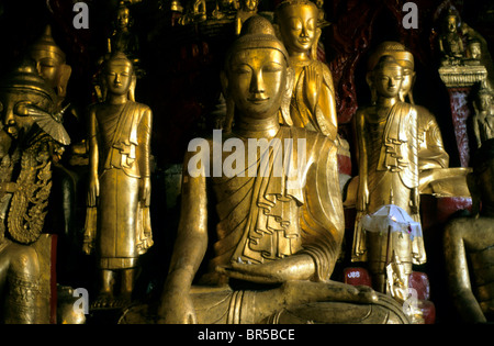 Grotta di Pindaya, in esso 8000 Statue di Buddha, grotte di Pindaya, birmania, myanmar, Asia Foto Stock