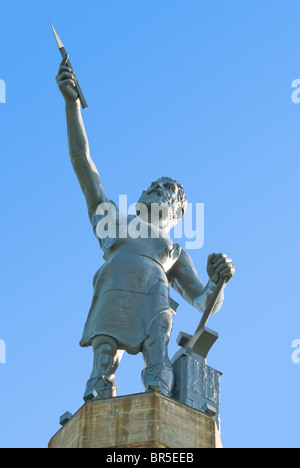 "Vulcan', progettato da Giuseppe Moretti in 1904, la più grande del mondo di ghisa statua in Birmingham, Alabama, STATI UNITI D'AMERICA Foto Stock