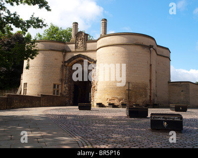 La Guardiola Medievale al Castello di NOTTINGHAM, NOTTINGHAMSHIRE REGNO UNITO Inghilterra Foto Stock