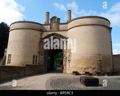 La Guardiola Medievale al Castello di NOTTINGHAM, NOTTINGHAMSHIRE REGNO UNITO Inghilterra Foto Stock