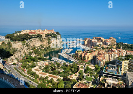 Porto di Fontvieille, Monaco, Francia. Foto Stock