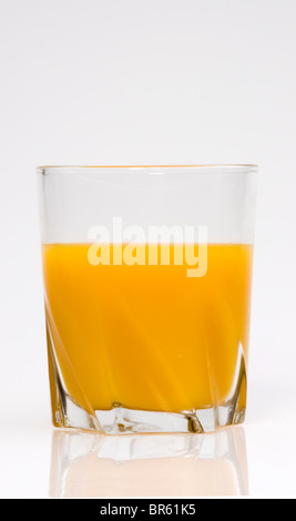 Bicchiere di succo di arancia. Foto Stock