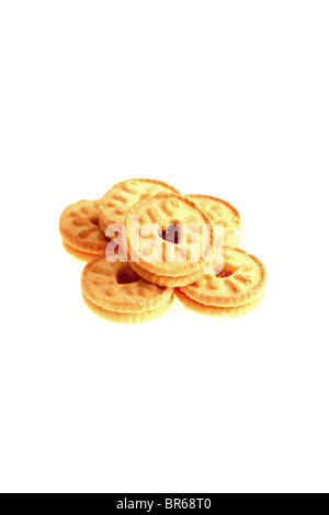 Mini Jammie Dodger biscotti Foto Stock