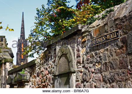 Parete Flodden, Greyfriars sagrato, Edimburgo Foto Stock