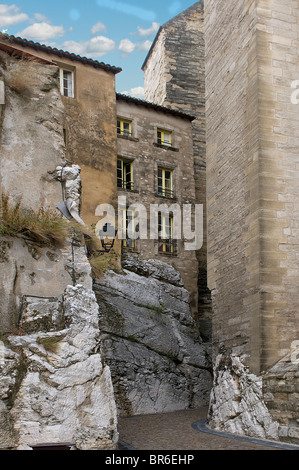 Il palazzo dei papi di Avignone, dettagli Foto Stock