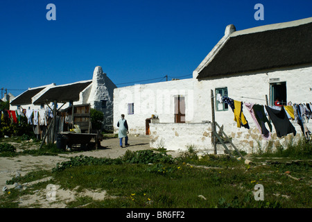 Case di pescatori, Kassiesbaai, Arniston, Western Cape, Sud Africa Foto Stock