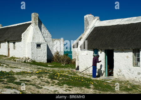 Case di pescatori, Kassiesbaai, Arniston, Western Cape, Sud Africa Foto Stock