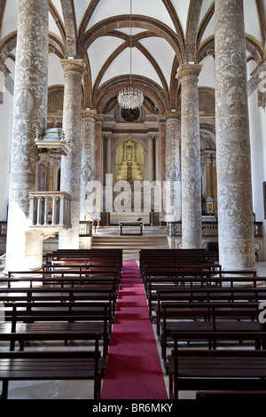 Chiesa della Misericordia nella città di Santarém, Portogallo. Xvi secolo architettura tardo rinascimentale. Foto Stock