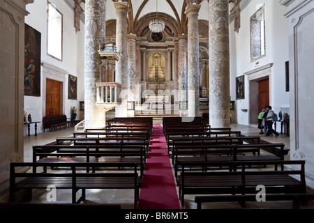 Chiesa della Misericordia nella città di Santarém, Portogallo. Xvi secolo architettura tardo rinascimentale. Foto Stock