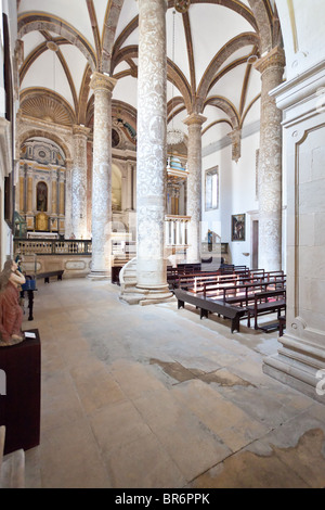 Chiesa della Misericordia nella città di Santarém, Portogallo. Xvi secolo architettura tardo rinascimentale. Foto Stock