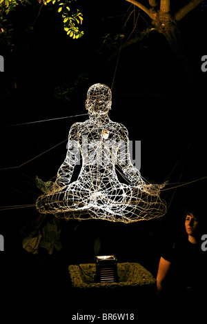 Luce di Buddha installazione in cortili dell'arte" 2010, Villaricca, Napoli, campania, Italy Foto Stock