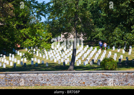 Il Cimitero nazionale, guerra civile, campo di battaglia di Gettysburg, PA Foto Stock