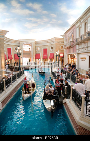 Le gondole del Canal Grande, la Venetian Hotel Las Vegas Stati Uniti d'America Foto Stock