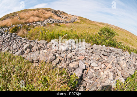 Storico di pareti in pietra, griglie Cove pareti di roccia National Historic Site, griglie Cove, Terranova, Canada; costruito 1700s-1900s Foto Stock