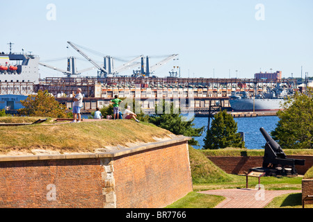 Fort McHenry, Balitmore, MD Foto Stock