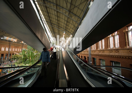 La stazione ferroviaria di Atocha in Madrid Spagna. Foto Stock