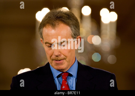 Tony Blair alla Casa Bianca. Foto Stock