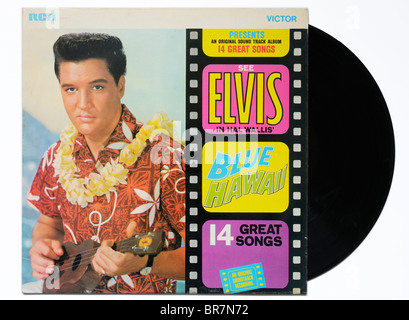 Elvis Blue Hawaii album Foto Stock