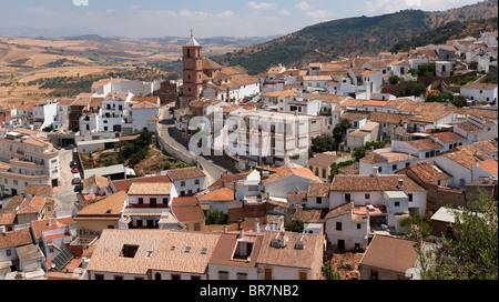 Vista panoramica attraverso Antequera in Spagna Foto Stock