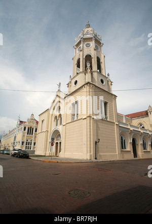 San Francisco de Asis chiesa al Casco Viejo di Panama City. Foto Stock