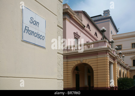 San Francisco de Asis chiesa al Casco Viejo di Panama City. Foto Stock