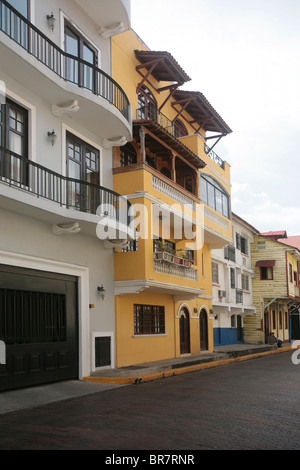 Casco Antiguo o Casco Viejo, vecchi quartieri della città di Panama, la parte storica della città. Foto Stock
