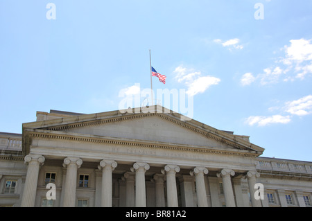 Del Tesoro degli Stati Uniti nella costruzione di Washington DC, Stati Uniti d'America Foto Stock