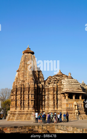 Devi Jagadambi tempio, Khajuraho, Madhya Pradesh, India Foto Stock