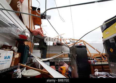 Un tornado ripped attraverso le pianure, Ohio giovedì 7 settembre 16, 2010. Foto Stock