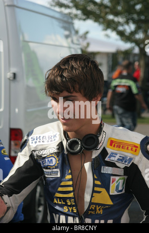 British Super Bike Championship sul circuito di Croft 2010. Foto Stock