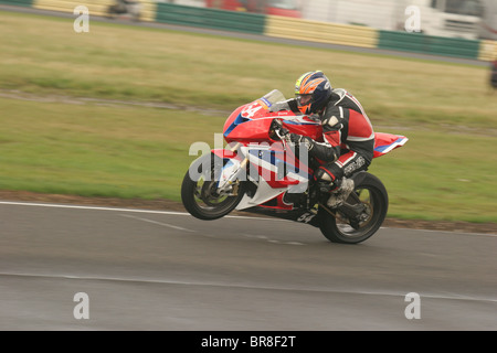 British Super Bike Championship sul circuito di Croft 2010. Foto Stock