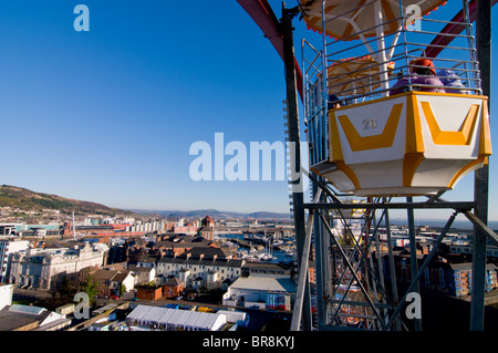 Europa, Regno Unito, Galles Swansea Luna Park Foto Stock