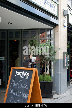 Jamie Oliver è di nuovo ristorante italiano a Covent Garden, Londra Foto Stock