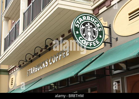 Starbucks Coffee segno Foto Stock