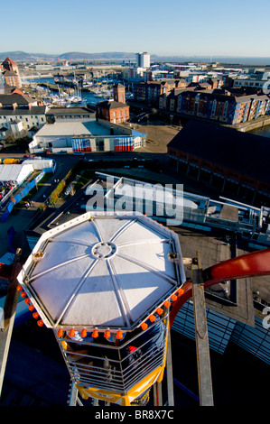 Europa, Regno Unito, Galles Swansea Luna Park Foto Stock