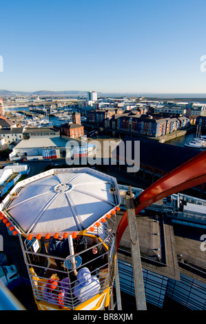 Europa, Regno Unito, Galles Swansea Luna Park Foto Stock