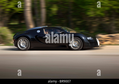 Bugatti Veyron in velocità Foto Stock