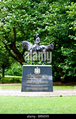 Statua del maharajah Duleep Singh, Thetford, Norfolk Foto Stock