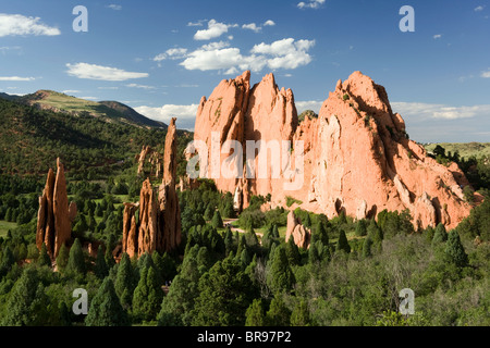 Giardino degli Dei Paesaggio - Colorado Springs, Colorado, STATI UNITI D'AMERICA Foto Stock