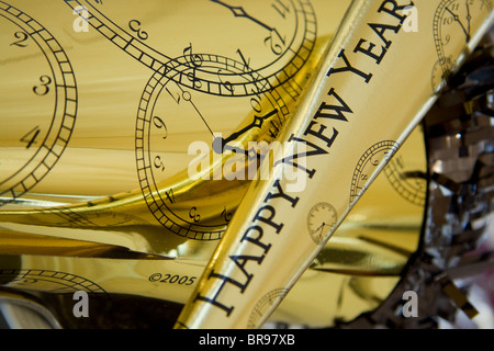 Anno nuovo partito di cartone cappelli Foto Stock