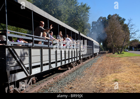 Treno a vapore dalla California State Railroad Museum Foto Stock