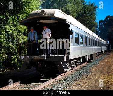 Treno a vapore dalla California State Railroad Museum Foto Stock
