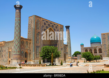 Il Registan, Samarcanda, Uzbekistan Foto Stock