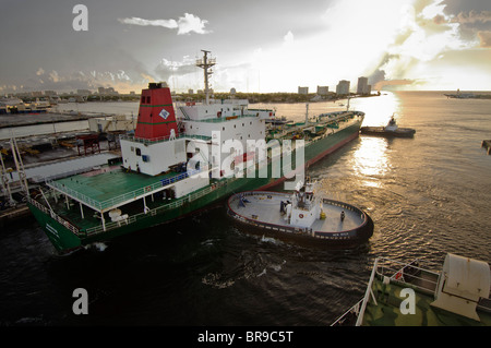 Fort Lauderdale, Port Everglades, Florida, Stati Uniti d'America: American Petroleum tanker, Sunshine membro. Foto Stock