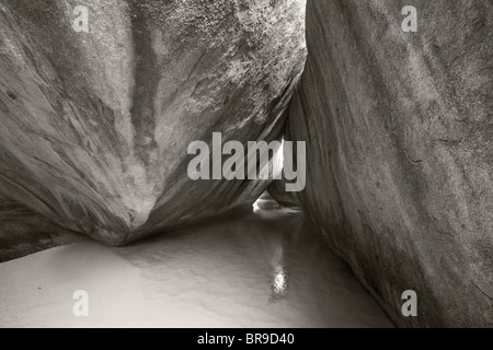 I bagni. Virgin Gorda. Isole Vergini Britanniche Foto Stock